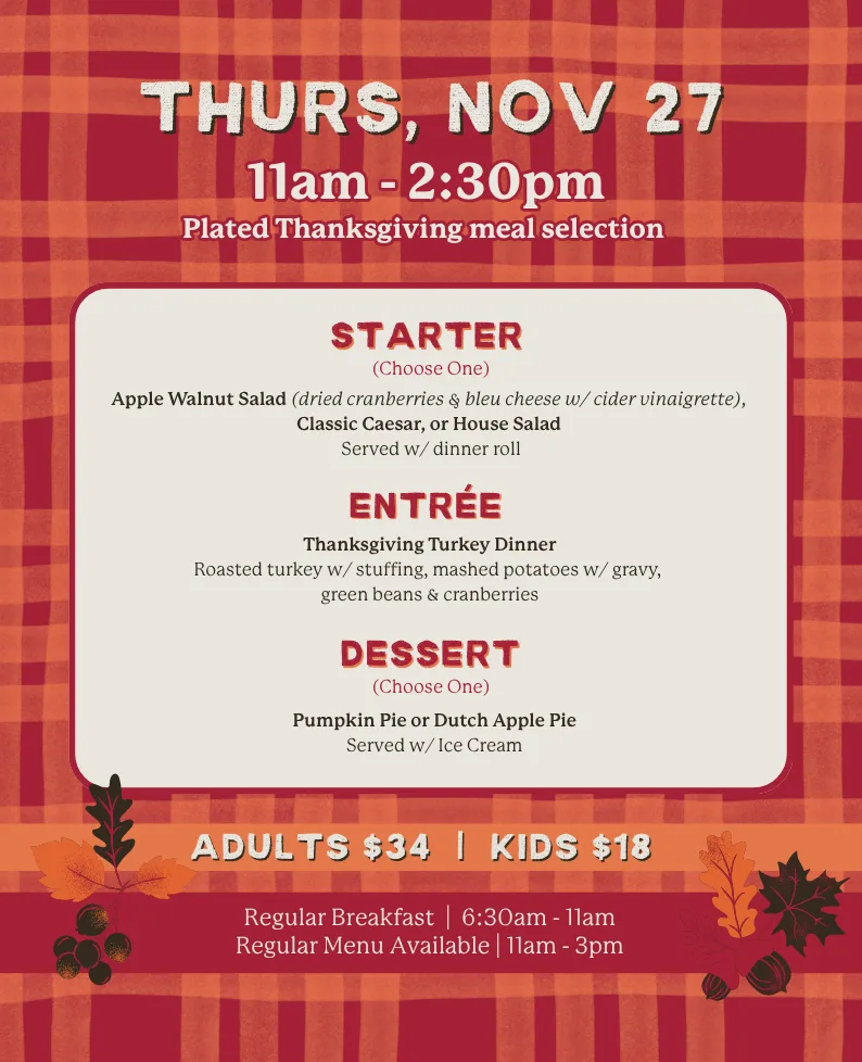 Kip's Irish Pub's Easter Brunch Menu